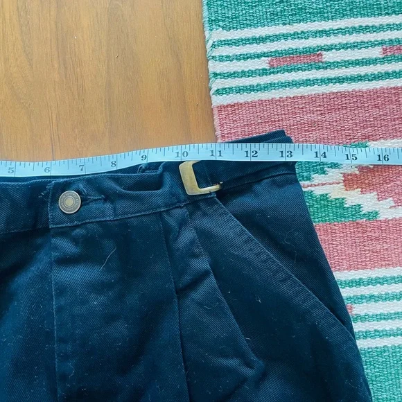Vintage Newport News High Rise Black Shorts 100% Cotton - Picture 4 of 11